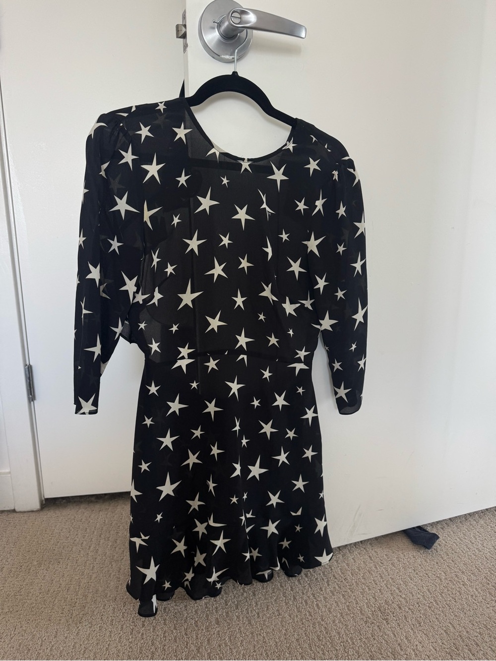 Réalisation Par Black Star-Print Dress